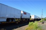 Yellow 28ft Trailer #138949 on Spine Car, 